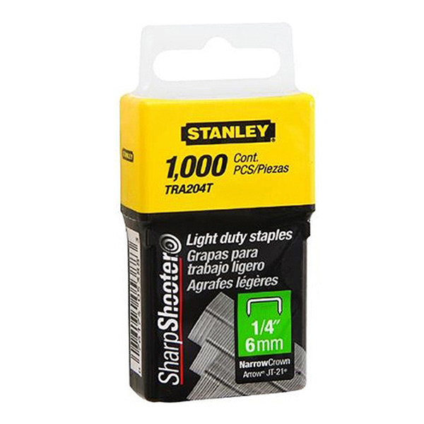 STANLEY STAPLES 6MM (TR45) TRA 204 BOX STANLEY STAPLES 6MM (TR45) TRA 204 BOX