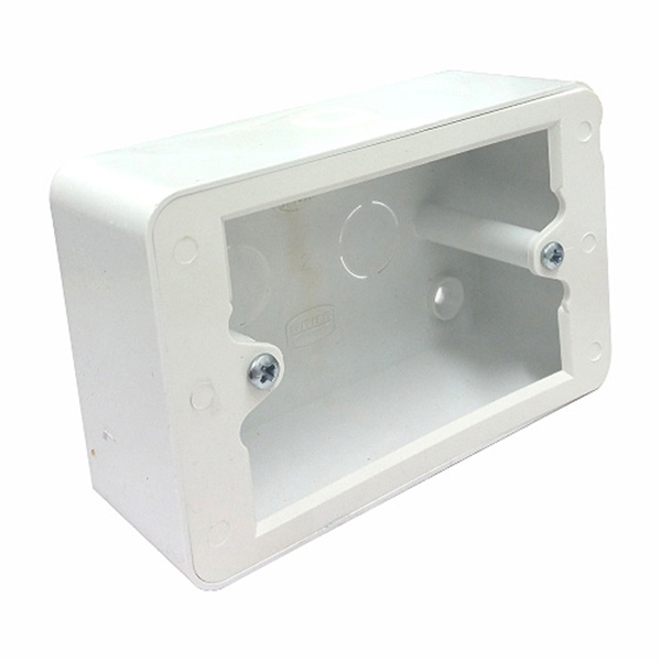 Surface box pvc 4x2 sgl ext Surface box pvc 4x2 sgl ext
