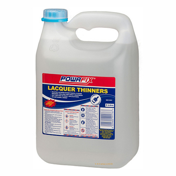 THINNERS LACQUER 5LT POWAFIX THINNERS LACQUER 5LT POWAFIX