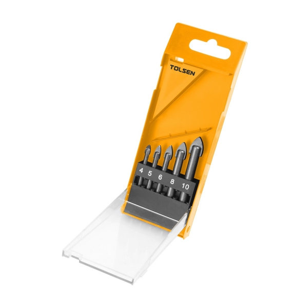 GLASS & TILE DRILL BIT SET 5PC TOLSEN GLASS & TILE DRILL BIT SET 5PC TOLSEN