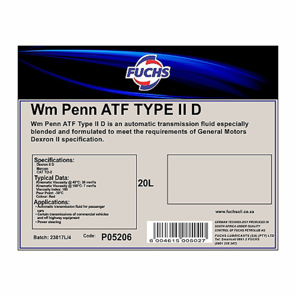 AUTO TRANSMISSION OIL 20LT (31) AUTO TRANSMISSION OIL 20LT (31)