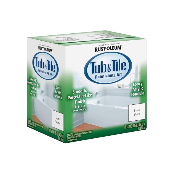 TUB TILE KIT GLOSS WHITE RUST-OLEUM TUB TILE KIT GLOSS WHITE RUST-OLEUM