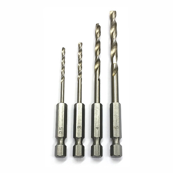 DRILL SET 1/4” HEX SHANK 4PC T/CRAFT DRILL SET 1/4” HEX SHANK 4PC T/CRAFT