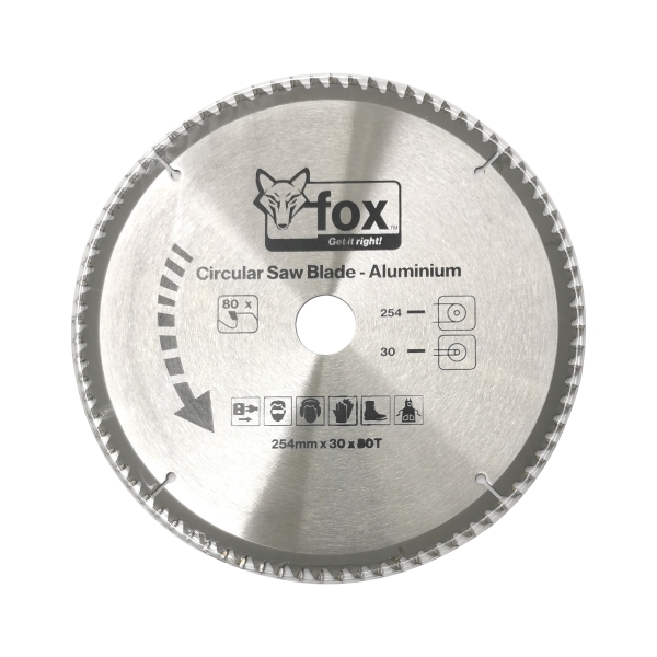 CIR SAW BLADE ALU 254X30X80T FOX CIR SAW BLADE ALU 254X30X80T FOX