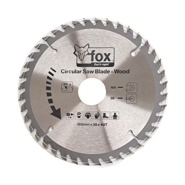 CIR SAW BLADE WOOD 160X30X40T FOX CIR SAW BLADE WOOD 160X30X40T FOX