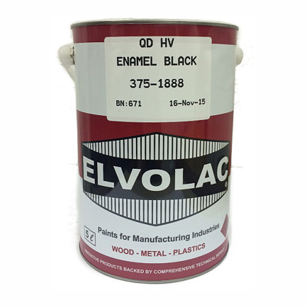 QD ENAMEL BLACK 5L ELVOLAC QD ENAMEL BLACK 5L ELVOLAC