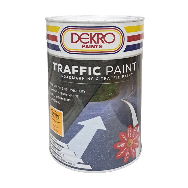 ROAD MARKING YELLOW 5L DEKRO ROAD MARKING YELLOW 5L DEKRO
