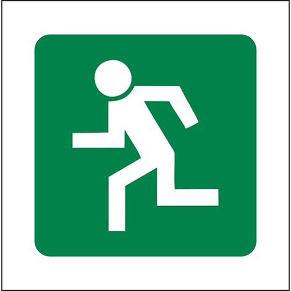 SIGN 290X290 GRN ESCAPE LEFT SIGN 290X290 GRN ESCAPE LEFT