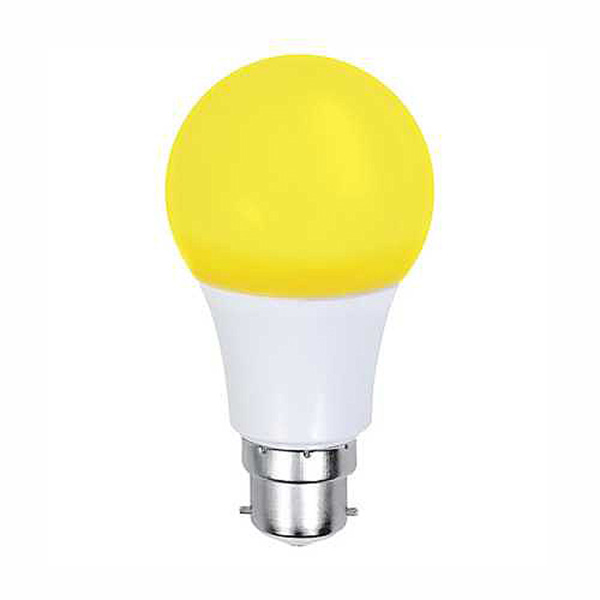 GLOBE LED BULB 6W BC YELLOW FLASH GLOBE LED BULB 6W BC YELLOW FLASH