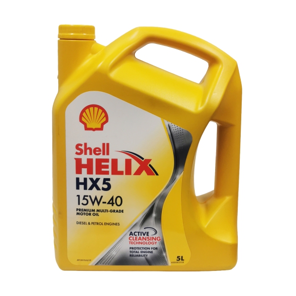 HELIXL ENG OIL 15W40 HX5 5LT SHELL HELIXL ENG OIL 15W40 HX5 5LT SHELL