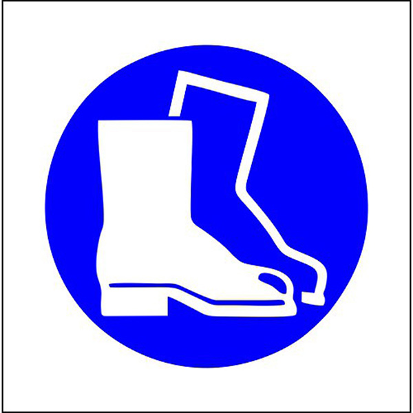 SIGN 290X290 SAFETY BOOT SIGN 290X290 SAFETY BOOT