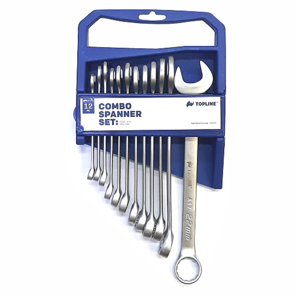 SPANNER SET COMB 08-17,19,22 12PC TOPLINE SPANNER SET COMB 08-17,19,22 12PC TOPLINE