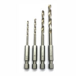DRILL SET 1/4” HEX SHANK 4PC T/CRAFT DRILL SET 1/4” HEX SHANK 4PC T/CRAFT